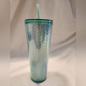Starbucks Iridescent Tumbler with Straw